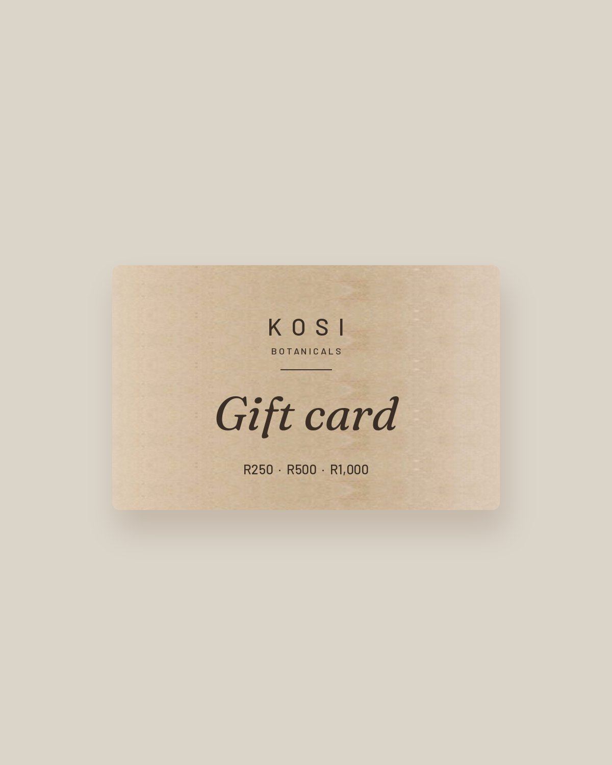 Kosi Gift Card