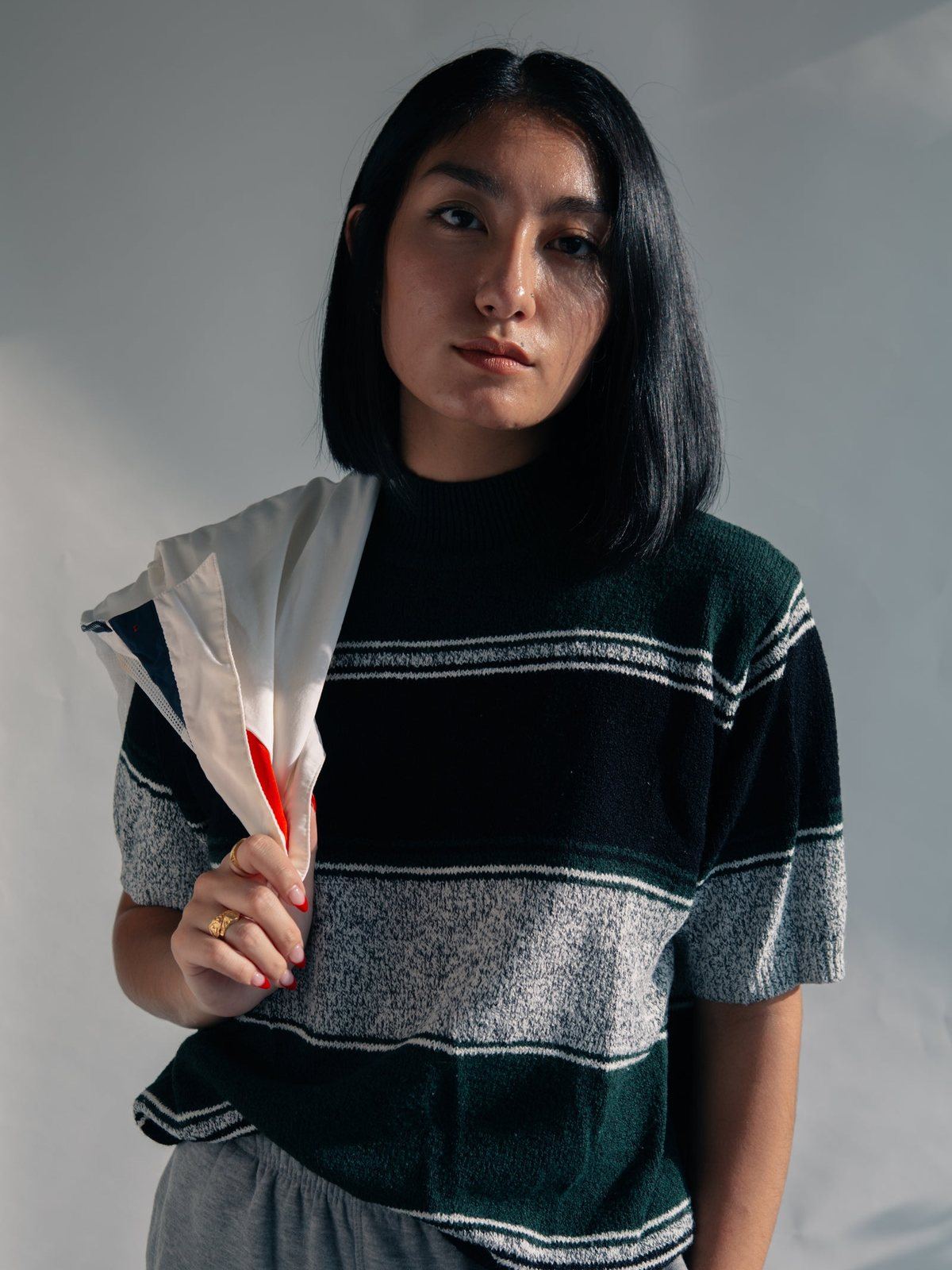 Striped Knit Tee