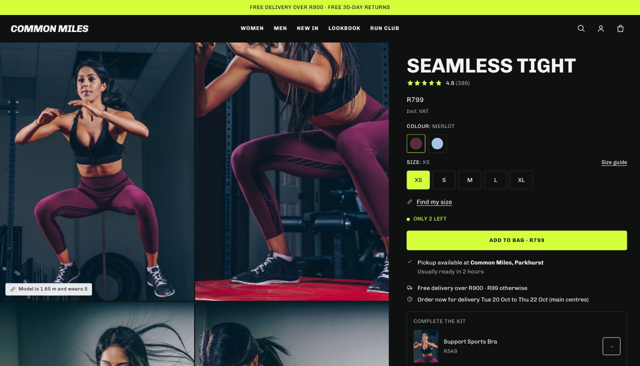 Shop by activity in the Pace Shopify theme